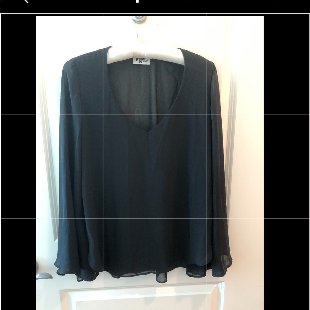 Show Me Your Mumu Hippie Dippie Black Top